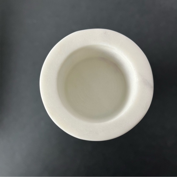 NEW Bloomingville Marble Tall Tealight White Candle Holder Home Decor Minimalist - Picture 5 of 7